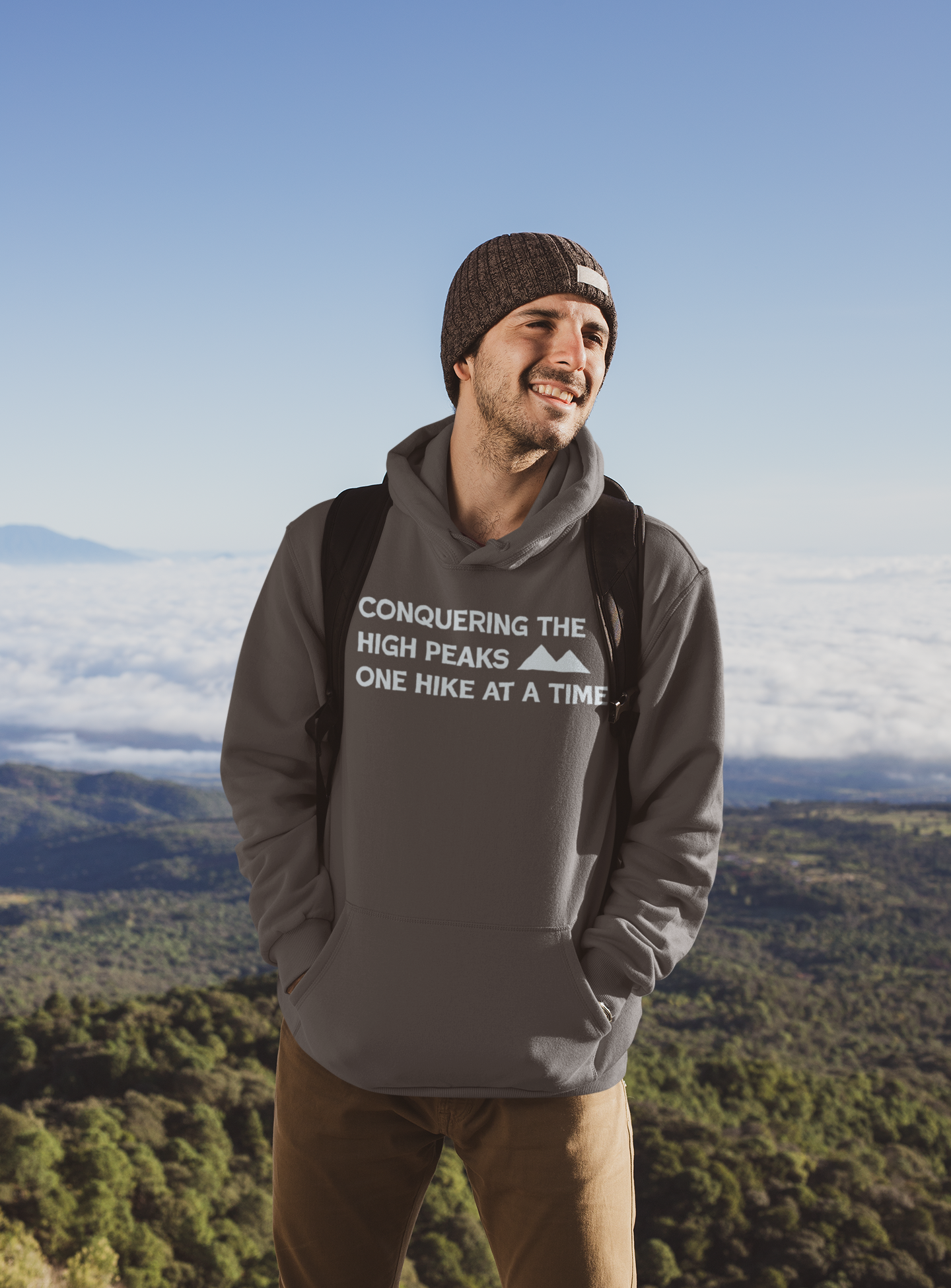 Conquering High Peaks Premium Hoodie